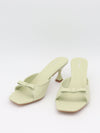 Pastella mules with bow - Mint green