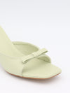 Pastella mules with bow - Mint green