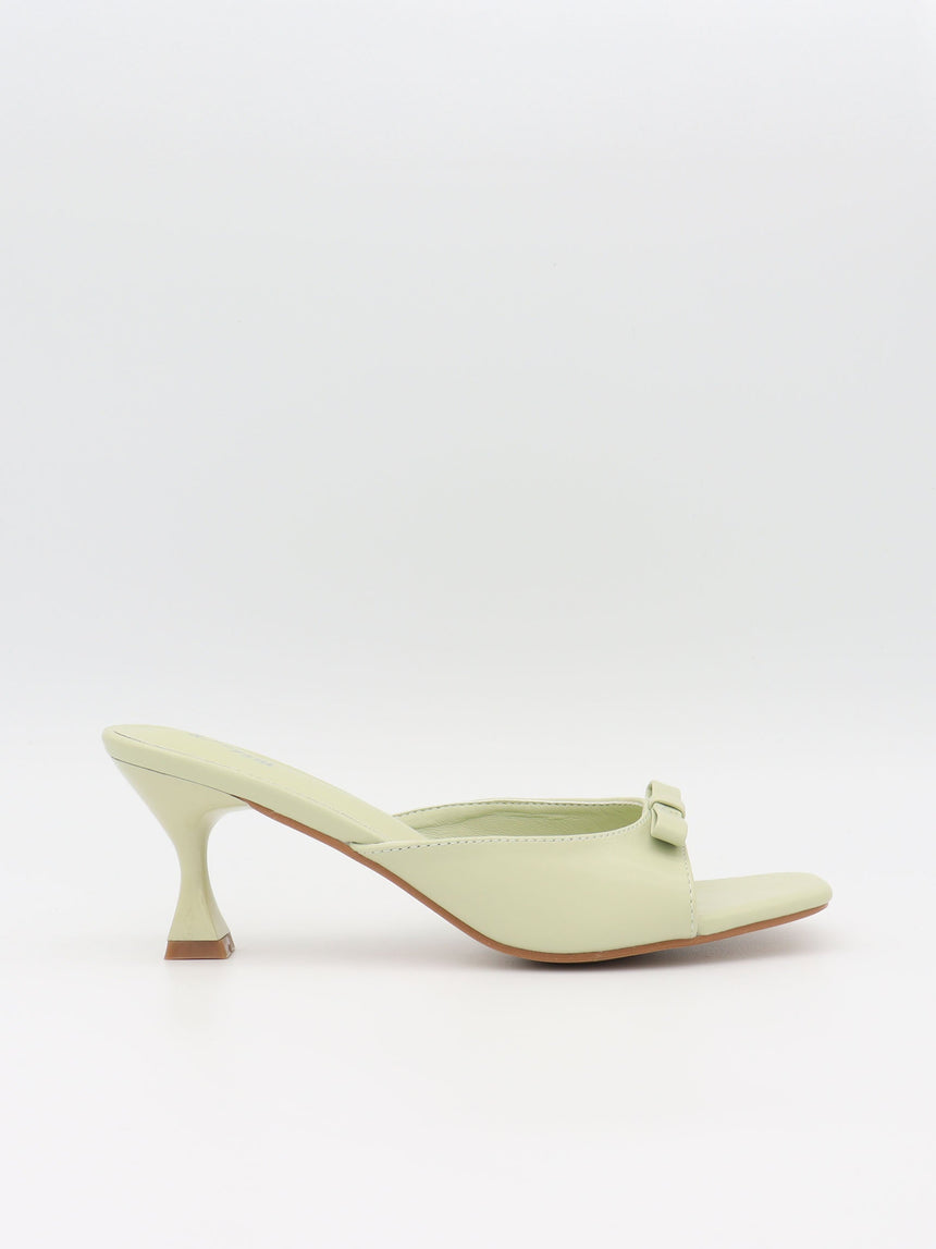 Pastella mules with bow - Mint green