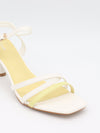 Tillia heels - White/yellow