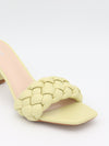 Yasmin woven mules – Light Yellow