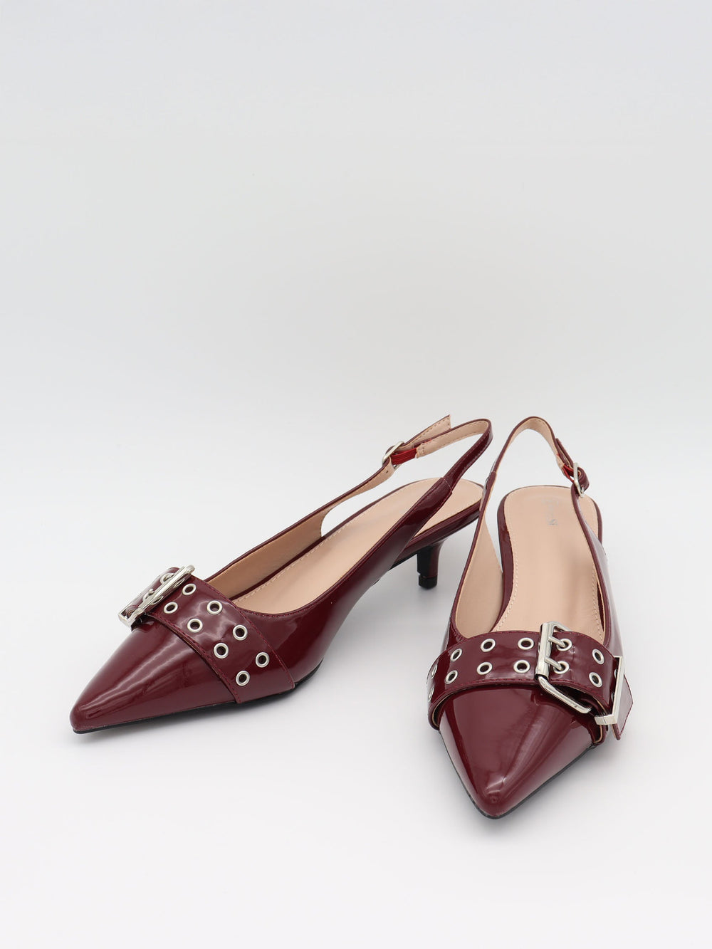 Bobla mules with buckle – Bordeaux