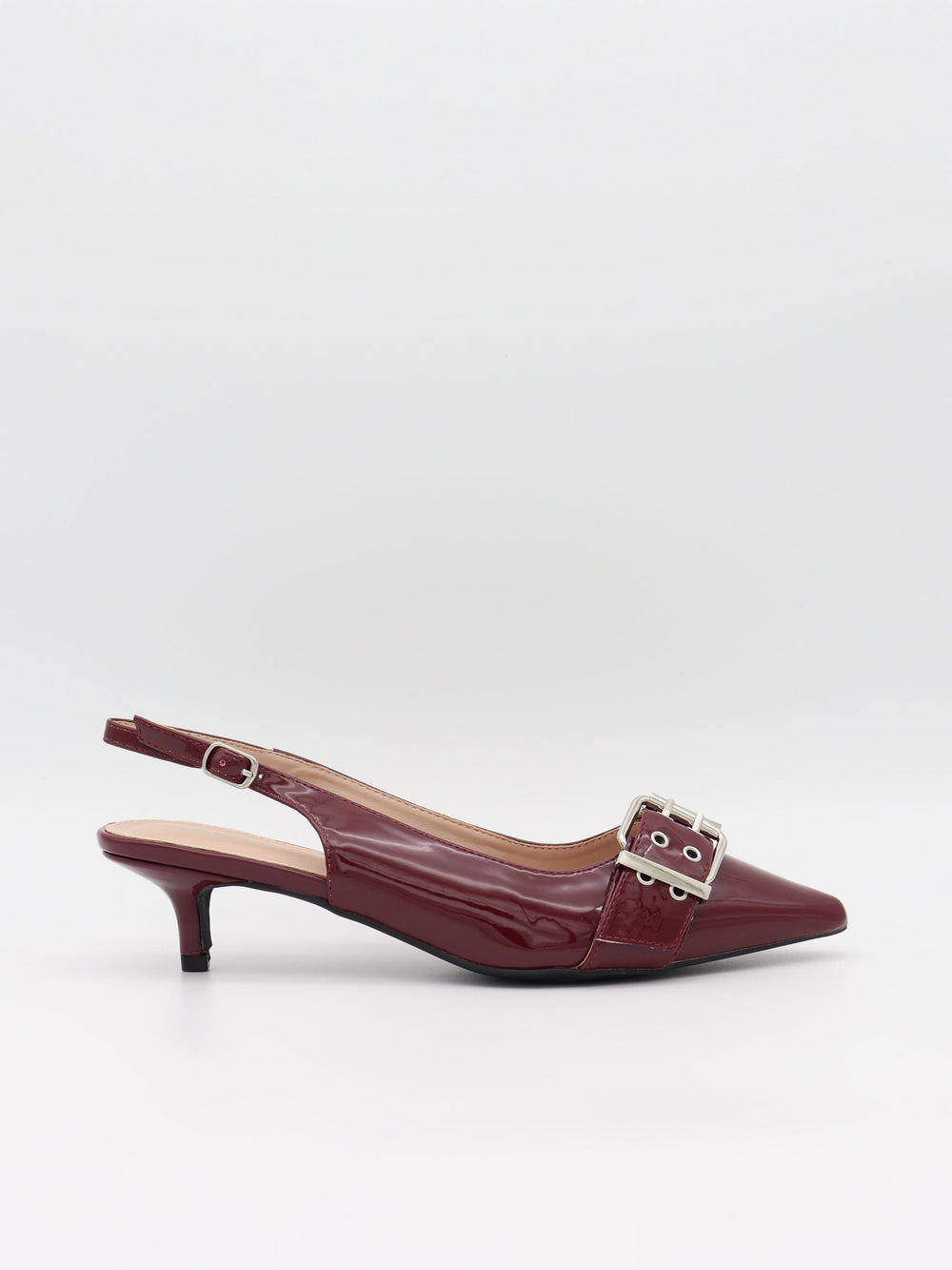 Bobla mules with buckle – Bordeaux
