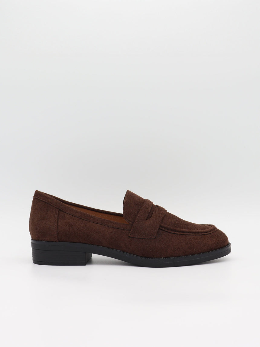 Blova loafers in faux leather – Brown