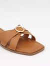 Tuja sandals with buckle detail – Brown