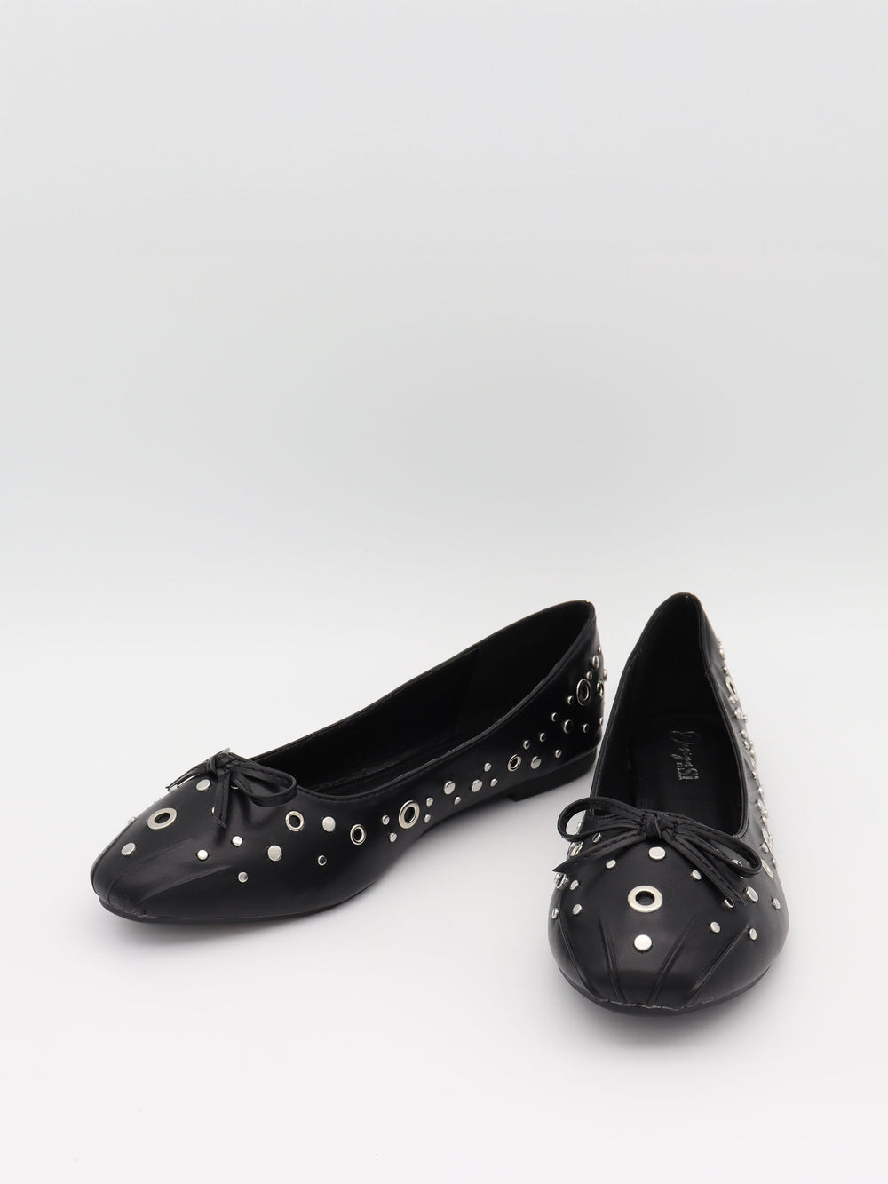 Katarine ballerinas with stud details - Black