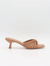 Elba mules with braided details – Beige
