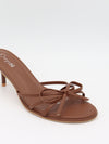 Anna mules with bow detail – Brown