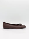 Eline ballerinas with detailing – Dark brown