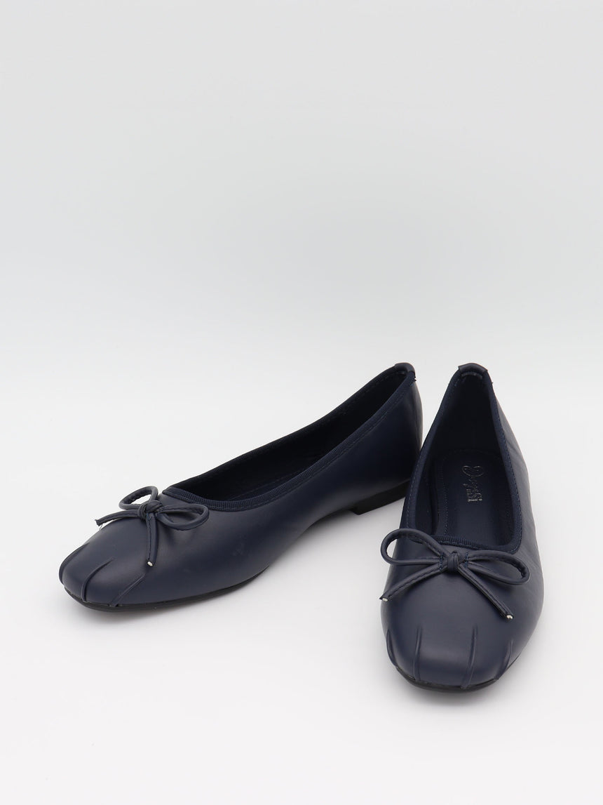 Eline ballerinas with detailing – Dark navy