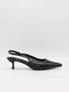 Robin slingback mules – Black