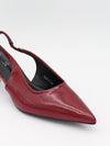 Robin slingback mules – Red