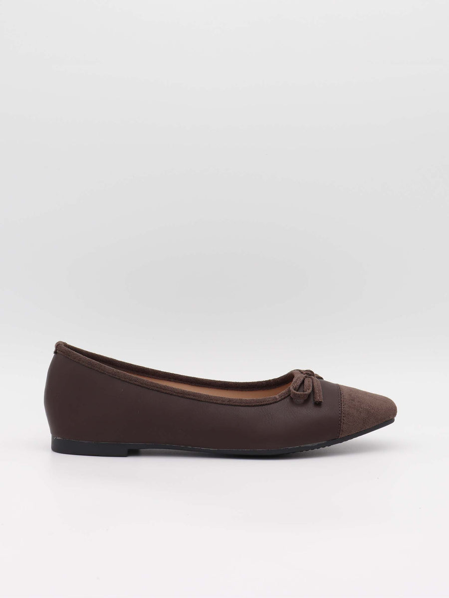 Fione suede ballerinas – Brown – Designbysi.se