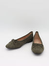 Fione suede ballerinas – Khaki