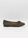 Fione suede ballerinas – Khaki