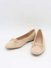 Fione suede ballerinas – Beige