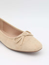 Fione suede ballerinas – Beige