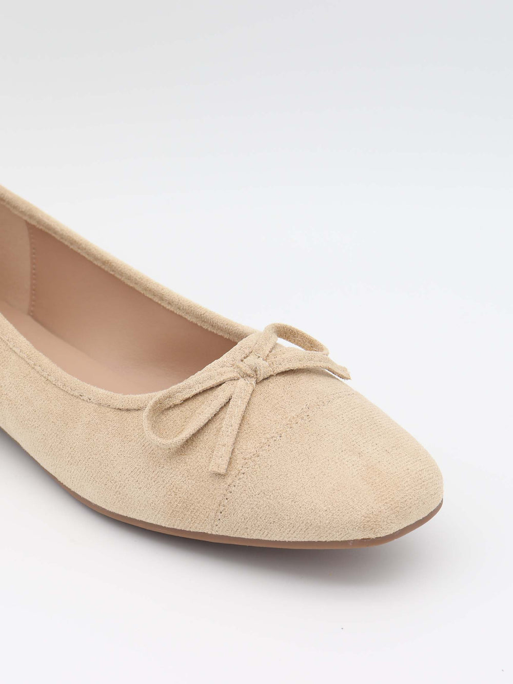 Fione suede ballerinas – Beige