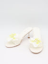 Thaline heels with flower detail - White