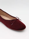 Cossetta ballerina with detail - Burgundy