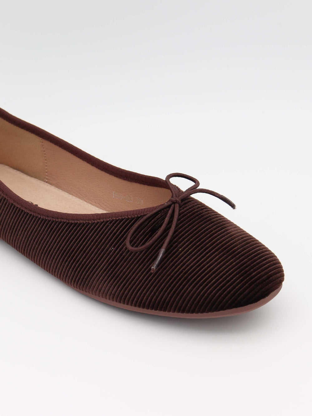 Cossetta ballerina with ridges - Dark brown
