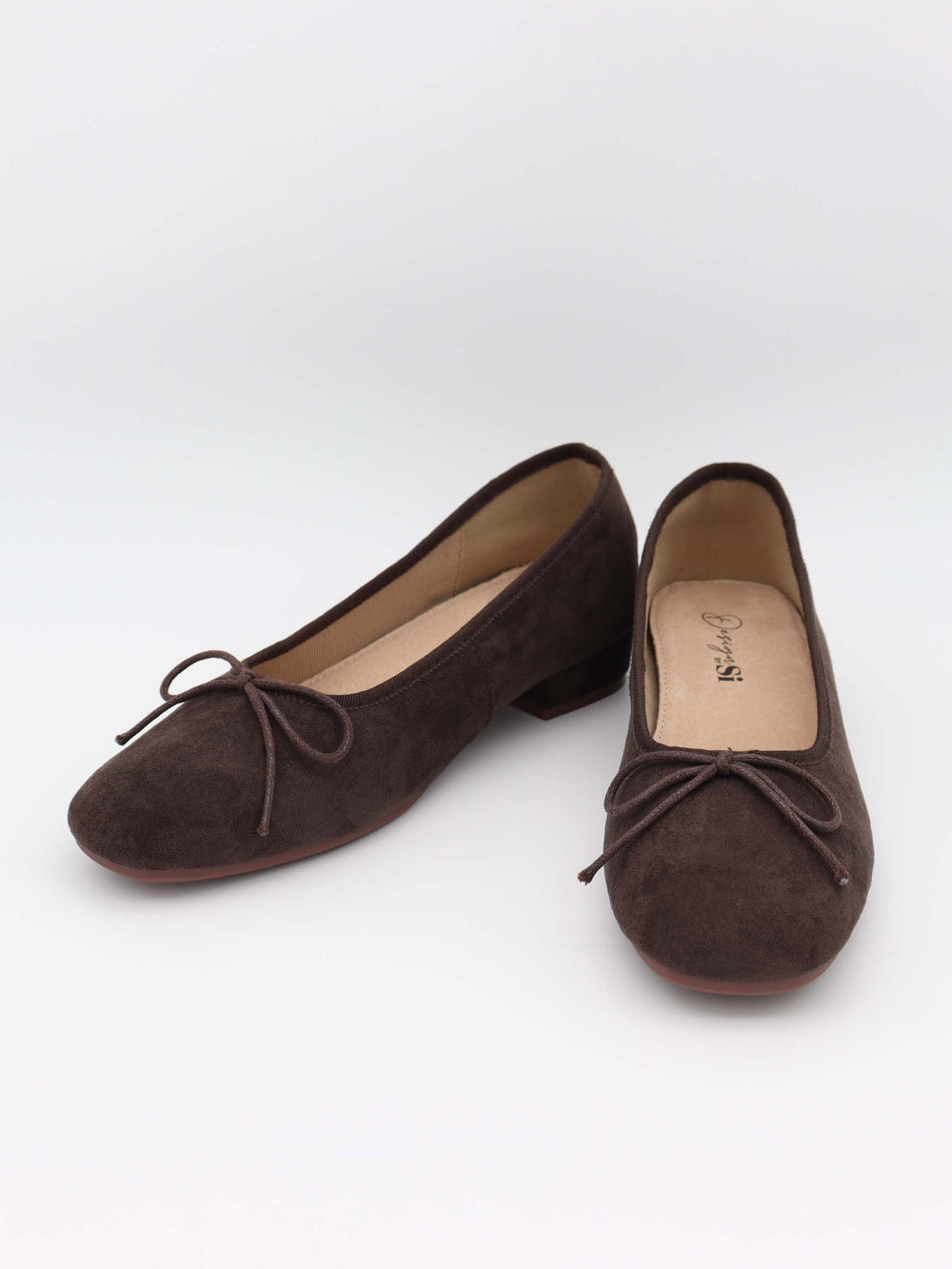 Yuna ballerina with heel - Beige