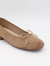 Yuna ballerina with heel - Beige