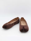 Ronia split toe ballerina - Dark brown