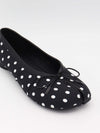 Tovea split toe ballerina with polka dots - Black/White