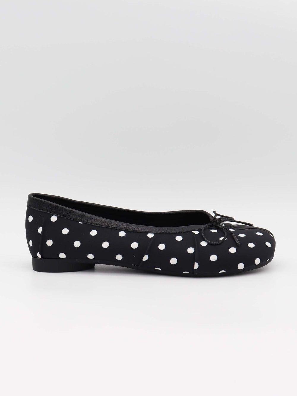 Tovea split toe ballerina with polka dots - Black/White