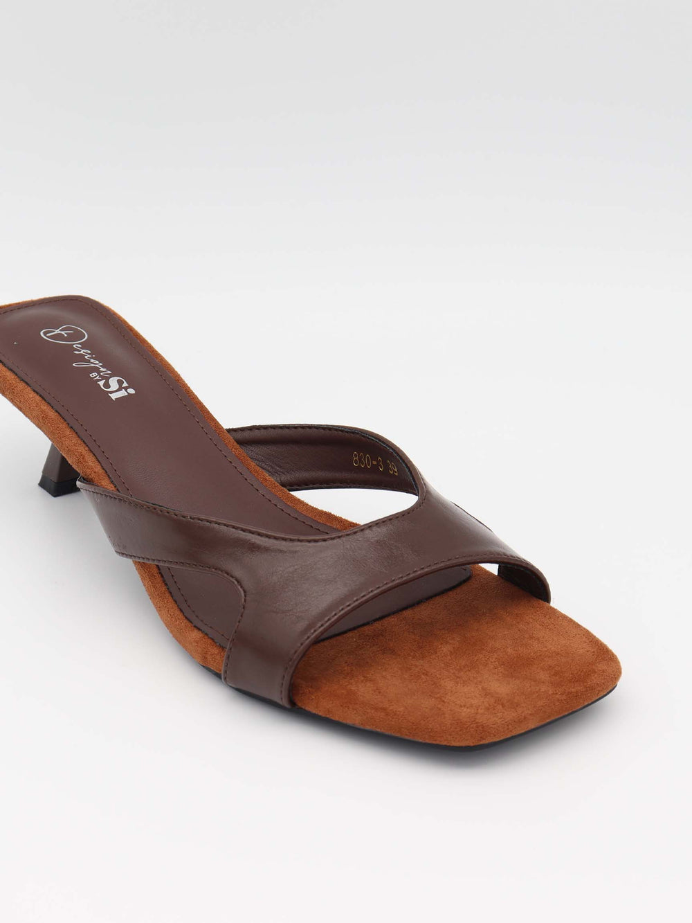 Bridget sandal heels - Dark brown/Cognac