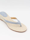 Lavina wedge heel sandal - Light Blue/beige
