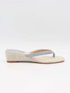 Lavina wedge heel sandal - Light Blue/beige