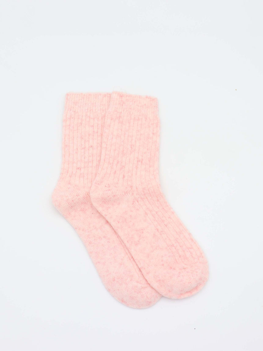 Knitted socks - Light pink