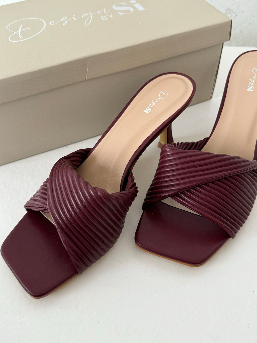Nara heels - Burgundy