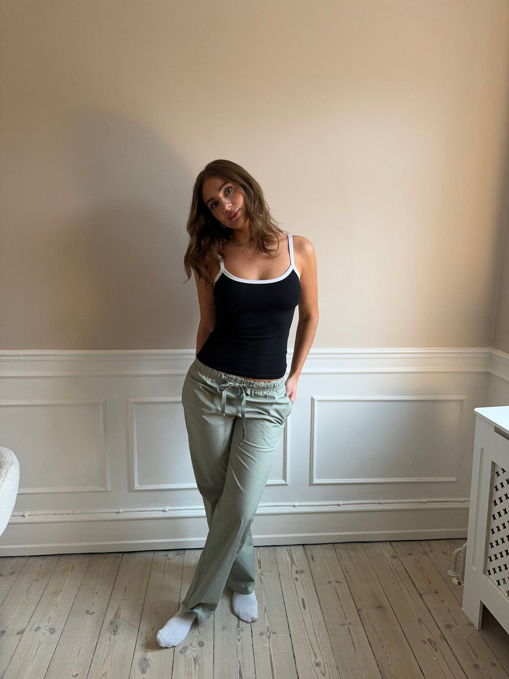 Thora straight pants - Green