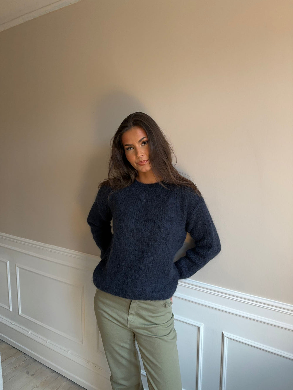 Genevieve oversized knit - Navy