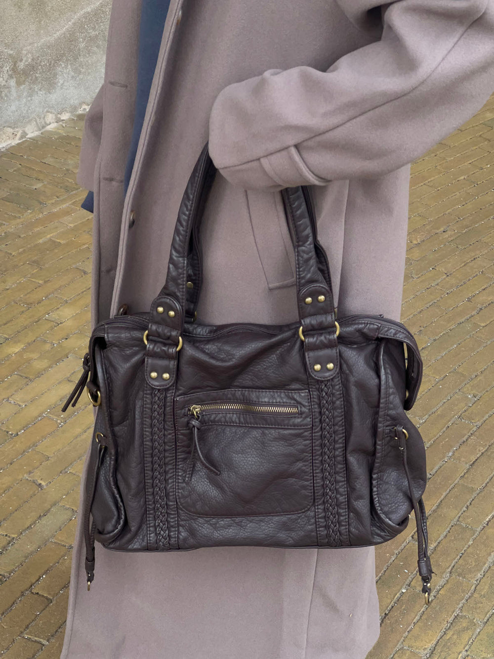 Venedig shoulder bag - Brown