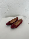 Zamora ballet flats with pattern and bow - Red