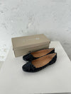 Zamora ballet flats with pattern and bow - Navy
