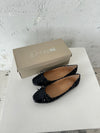 Zamora ballet flats with pattern and bow - Navy