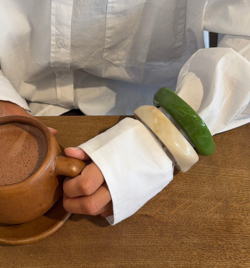 Lykke chunky bracelet – Green