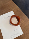 Lykke chunky bracelet – Dark caramel