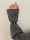 Eivora bracelet with stripes - brun/guld