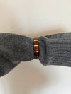 Eivora bracelet with stripes - brun/guld