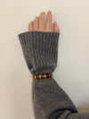 Eivora bracelet with stripes - brun/guld