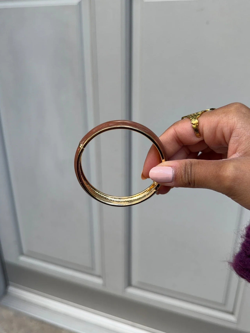 Elvina bracelet - Brown/Gold