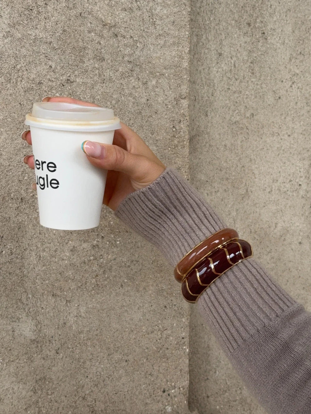 Elvina bracelet - Brown/Gold