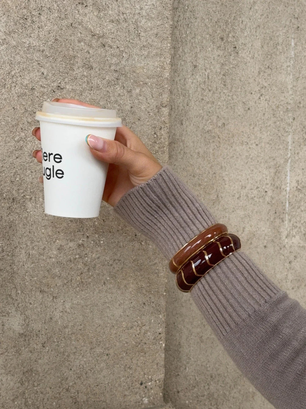 Elvina bracelet - Brown/Gold