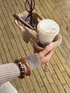 Elvina bracelet - Brown/Gold